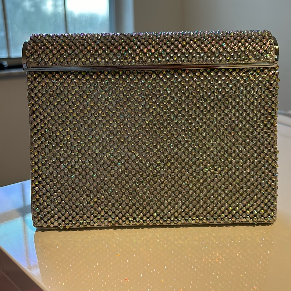Iridescent Silver Clutch